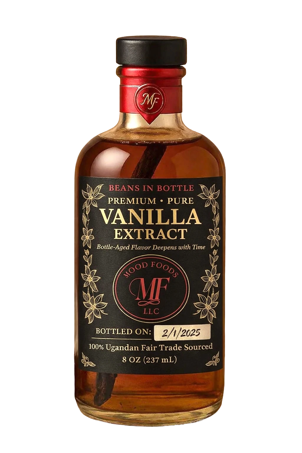 Mood Foods Vanilla Extract Bottle 8oz